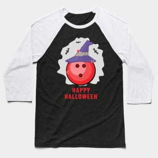 Happy Bowling Halloween - Funny Baseball T-Shirt